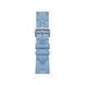 Ремінець Apple Watch Herm&egrave;s - 42mm Bleu Pastel Kilim Single Tour (MGGX4)