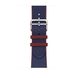Ремінець Apple Watch Hermès - 45mm Navy/Rouge H Twill Jump Single Tour (MTHJ3)