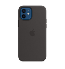 Чехол Apple iPhone 12/12 Pro Silicone Case with MagSafe - Black (MHL73)