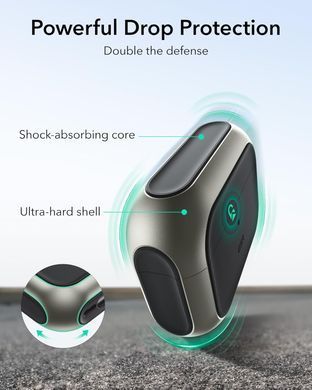 Чохол ESR Orbit Hybrid Case (HaloLock) with MagSafe для AirPods Pro 3 - Titanium