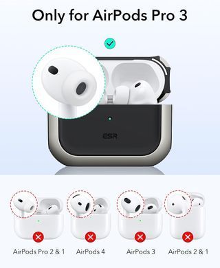 Чохол ESR Orbit Hybrid Case (HaloLock) with MagSafe для AirPods Pro 3 - Titanium