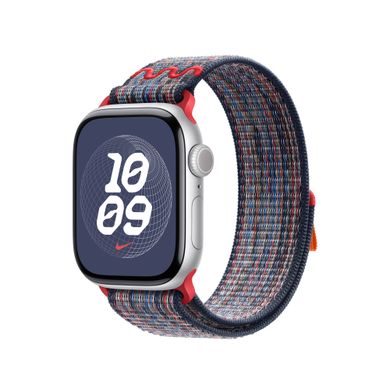 Ремешок Apple Nike Sport Loop Watch 42mm Blue/Red (MC1J4)