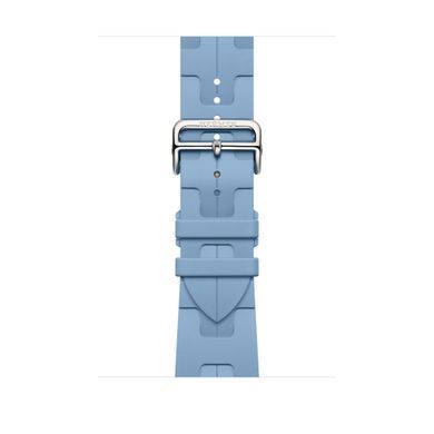 Ремешок Apple Watch Herm&egrave;s - 46mm Bleu Pastel Kilim Single Tour (MGH04)