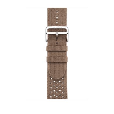 Ремінець Apple Watch Hermès Beige de Weimar Tricot Single Tour - 45mm (MWPA3)