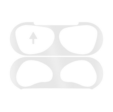 Срібляста пилозахисна наклейка для AirPods 3