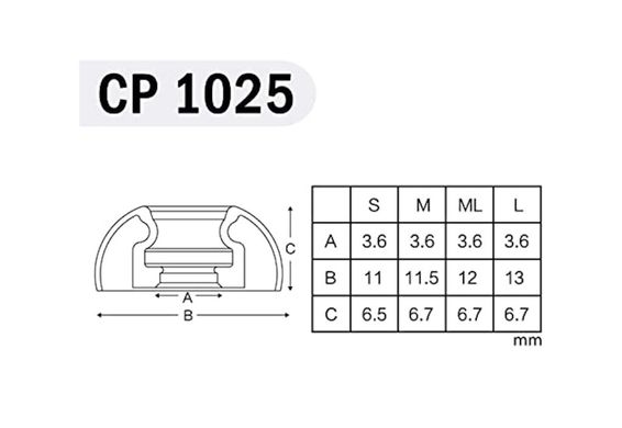 Амбушюры SpinFit CP1025 для AirPods Pro - Размер ML (2 пары)