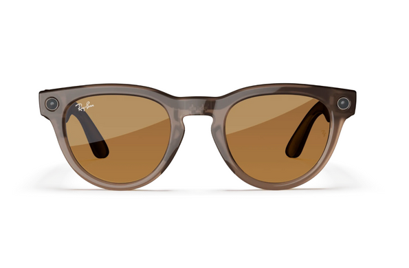 Розумні окуляри Ray-Ban Meta Headliner, Shiny Warm Stone / Clear / Saffron Yellow Transitions