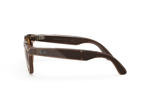 Розумні окуляри Ray-Ban Meta Headliner, Shiny Warm Stone / Clear / Saffron Yellow Transitions