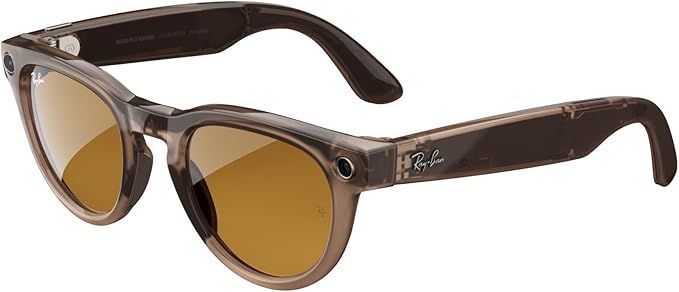 Розумні окуляри Ray-Ban Meta Headliner, Shiny Warm Stone / Clear / Saffron Yellow Transitions