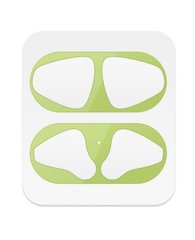 Зеленая пылезащитная наклейка для AirPods