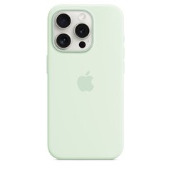 Чехол Apple iPhone 15 Pro Silicone Case with MagSafe - Soft Mint (MWNL3)