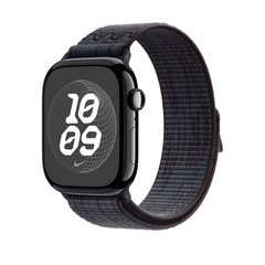 Ремешок Apple Nike Sport Loop Watch 46mm Black/Blue (MYJD3)