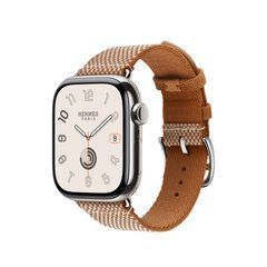 Ремінець Apple Watch Hermès - 42mm Gold/Écru Toile H Single Tour (MXJC3)