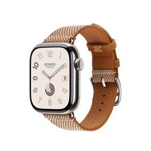 Ремінець Apple&nbsp;Watch Herm&egrave;s - 42mm Gold/&Eacute;cru Toile H Single Tour (MXJC3)
