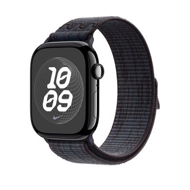 Ремінець Apple Nike Sport Loop Watch 46mm Black/Blue (MYJD3)