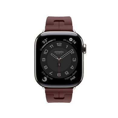 Ремешок Apple Watch Herm&egrave;s - 42mm Bordeaux Kilim Single Tour (MGGY4)