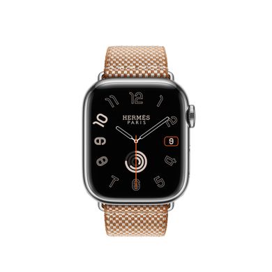 Ремешок Apple Watch Hermès - 41mm Gold/Écru Toile H Single Tour (MTJG3)