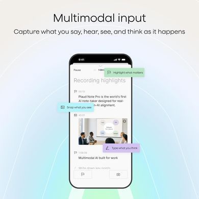 Цифровой диктофон PLAUD NotePin S - Silver