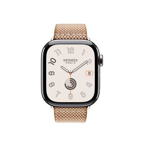 ᐉ Купити Ремінець Apple Watch Hermès - 42mm Gold/Écru Toile H