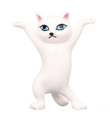 Белый кот-держатель AirPods