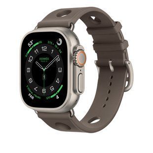 Ремешок Apple Watch Herm&egrave;s - 49mm Gris Titane Scub&rsquo;H Diving (MGNC4)