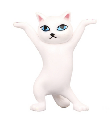 Белый кот-держатель AirPods
