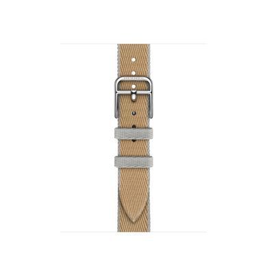Ремінець Apple Watch Herm&egrave;s - 42mm Kraft/Bleu Glacier Twill Jump Attelage Single Tour (MDFM4)