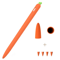 Чехол силиконовый для Apple Pencil 2 - Морковка