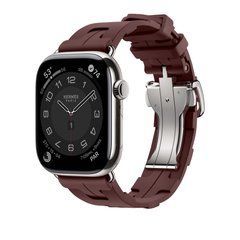 Ремешок Apple Watch Herm&egrave;s - 46mm Bordeaux Kilim Single Tour (MGH14)