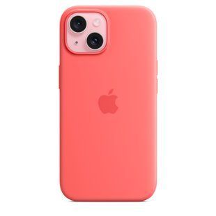 Чехол Apple iPhone 15 Silicone Case with MagSafe - Guava&nbsp;(MT0V3)