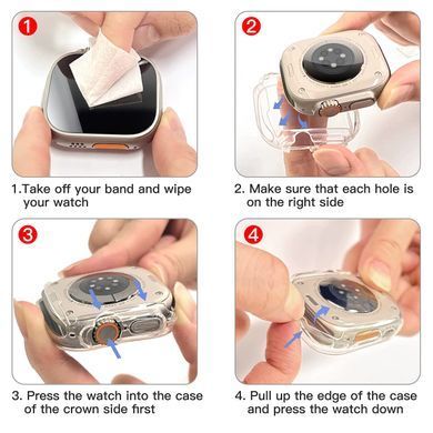 Чохол силіконовий для Apple Watch Ultra 49mm - Прозорий