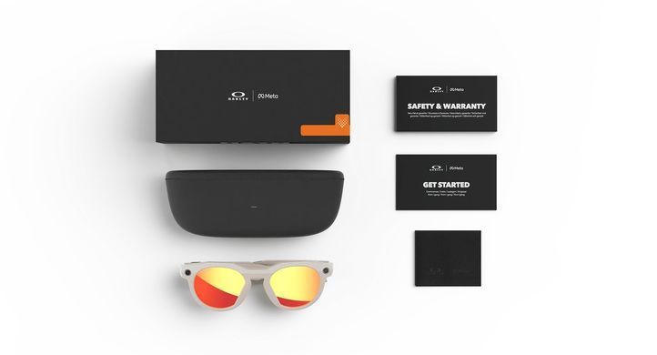 Розумні окуляри Oakley | Meta HSTN - Warm Grey Frame / Prizm Ruby Lenses (OW8002‑0451)