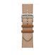 Ремешок Apple&nbsp;Watch Herm&egrave;s - 46mm Gold/&Eacute;cru Toile H Single Tour (MXJD3)