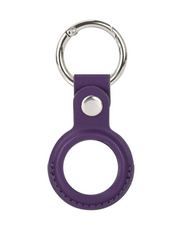 Кожаный брелок для AirTag - Фиолетовый