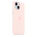 Чохол Apple iPhone 15 Silicone Case with MagSafe - Light Pink (MT0U3)