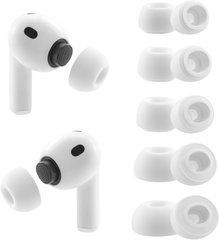 Комплект силиконовых амбушюр (XXS, XS, S, M, L) для AirPods Pro 3 - Белые