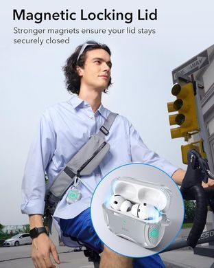 Чехол ESR Cyber Tough Case (HaloLock) with MagSafe для AirPods Pro 3 - Gray