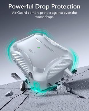 Чехол ESR Cyber Tough Case (HaloLock) with MagSafe для AirPods Pro 3 - Gray