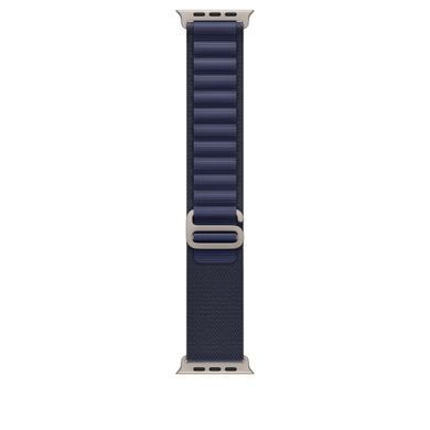 Ремешок Apple 49mm Navy Alpine&nbsp;Loop -&nbsp;Small - Natural Titanium Finish (MXMX3)