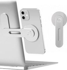 Держатель с магнитом MagSafe на MacBook для iPhone - Серебристый
