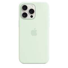 Чохол Apple iPhone 15 Pro Max Silicone Case with MagSafe - Soft Mint (MWNQ3)