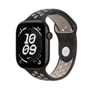Ремінець Apple 46mm After Dark Black Nike Sport Band - M/L (MKTP4)