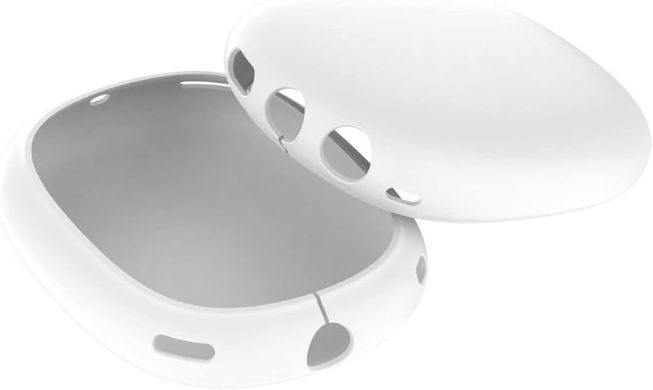 Чехлы-накладки силиконовые для наушников Apple AirPods Max - Белые