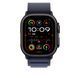 Ремінець Apple 49mm Navy Alpine&nbsp;Loop -&nbsp;Small - Black Titanium Finish (MYPW3)