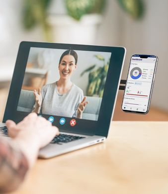 Держатель с магнитом MagSafe на MacBook для iPhone - Черный