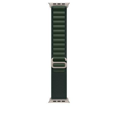 Ремешок Apple 49mm Dark Green Alpine&nbsp;Loop -&nbsp;Small - Natural Titanium Finish (MXMU3)