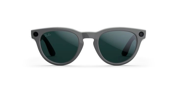 Розумні окуляри Ray-Ban | Meta Headliner [Gen 2] Standard Shiny Asteroid Grey Frame / Clear to Emerald Transitions Lenses (RW4013 6702CE 50-23)