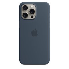 Чехол Apple iPhone 15 Pro Max Silicone Case with MagSafe - Storm Blue (MT1P3)