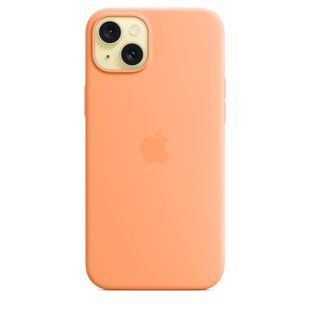Чохол Apple iPhone 15 Plus Silicone Case with MagSafe - Orange&nbsp;Sorbet (MT173)