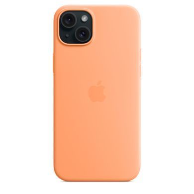 Чехол Apple iPhone 15 Plus Silicone Case with MagSafe - Orange&nbsp;Sorbet&nbsp;(MT173)